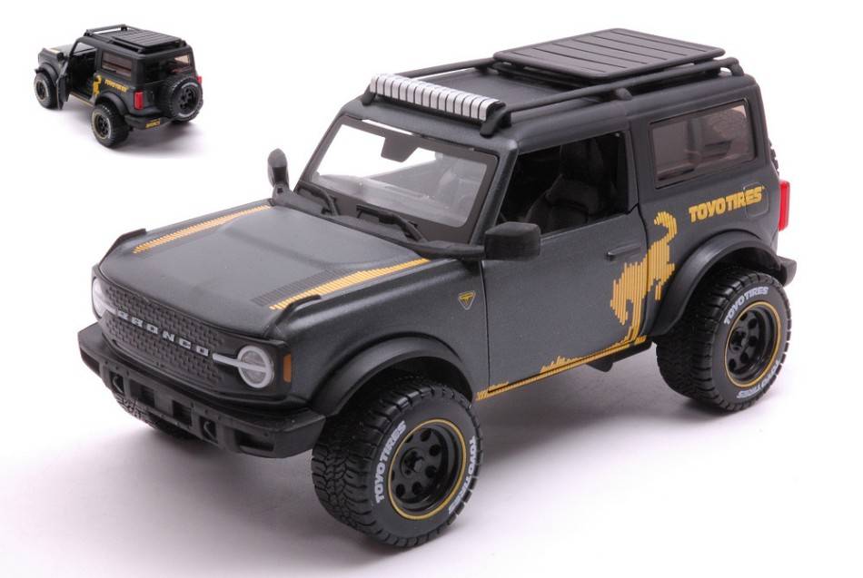 MODELE REDUIT COMPATIBLE AVEC FORD BRONCO WILDTRAK OFF ROAD 2021 NOIR 1:24 MAISTO MI32541