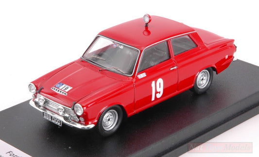 MODELLINO IN SCALA COMPATIBILE CON FORD CORTINA GT N.19 RAC RALLY 1964 H.TAYLOR-B.MELIA 1:43 TROFEU TFRRUK11