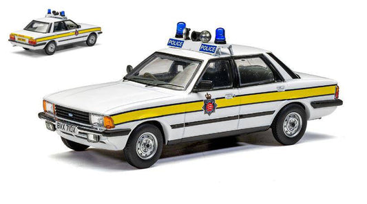 MODELE REDUIT COMPATIBLE AVEC FORD CORTINA Mk5 2.0 ESSEX POLICE 1:43 VANGUARDS VA15003