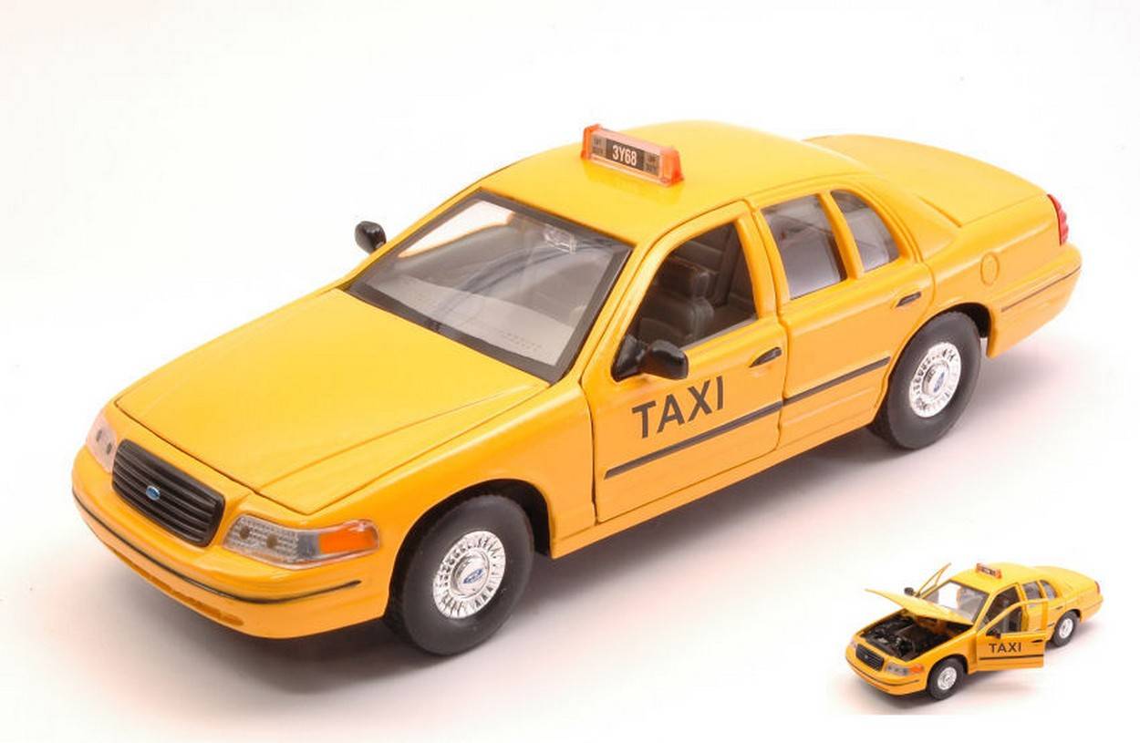 SCALE MODEL COMPATIBLE WITH FORD CROWN VICTORIA NEW YORK TAXI 1:24 WELLY WE22082T