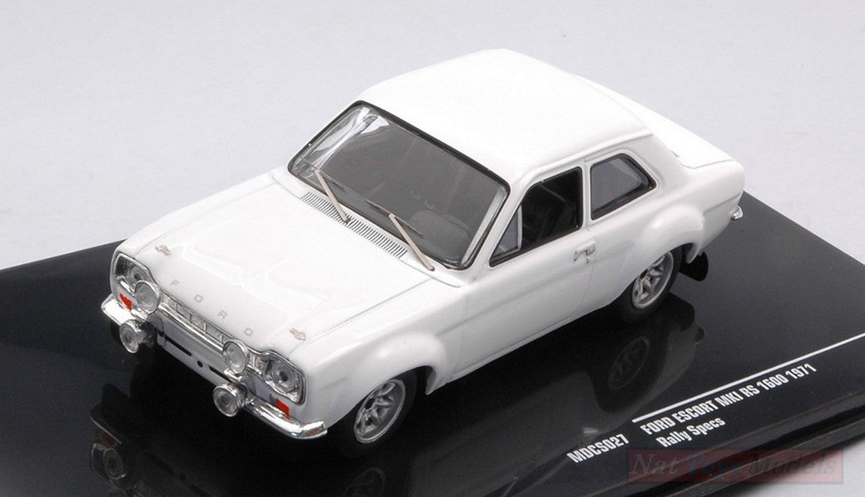 SCALE MODEL COMPATIBLE WITH FORD ESCORT MK I WHITE 1971 PLAIN BODY VERSION 1:43 IXO MODEL MDCS027