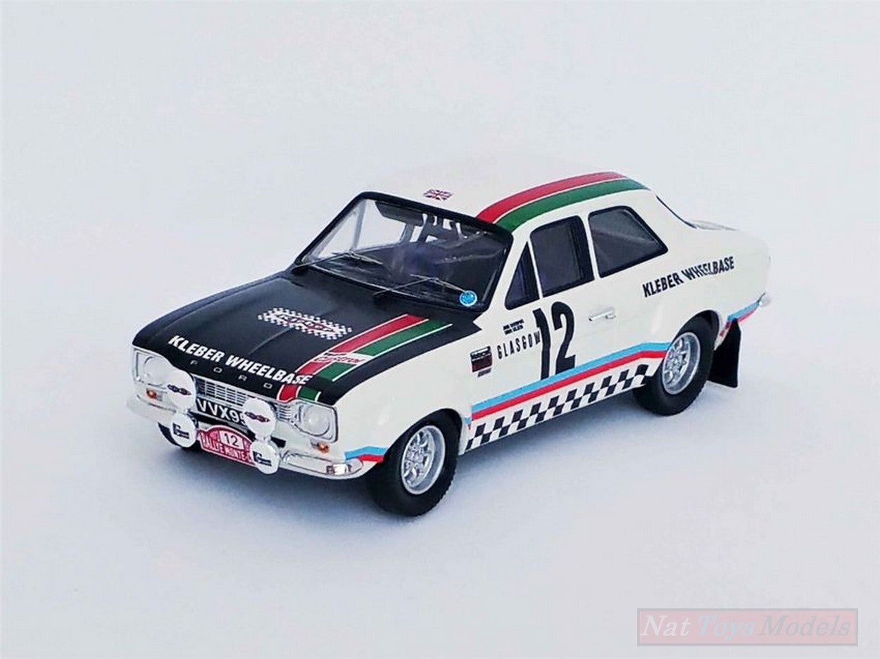 MODELLINO IN SCALA COMPATIBILE CON FORD ESCORT MK1 N.12 MONTE CARLO RALLY 1973 SCLATER-DAVENPORT 1:43 TROFEU TFRRFR18