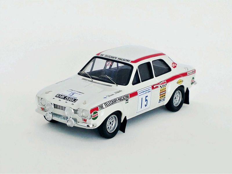 MODÈLE RÉDUIT COMPATIBLE AVEC FORD ESCORT MK1 RAC RALLY 1970 MIKKOLA/PALM 1:43 TROFEU TFRRUK69