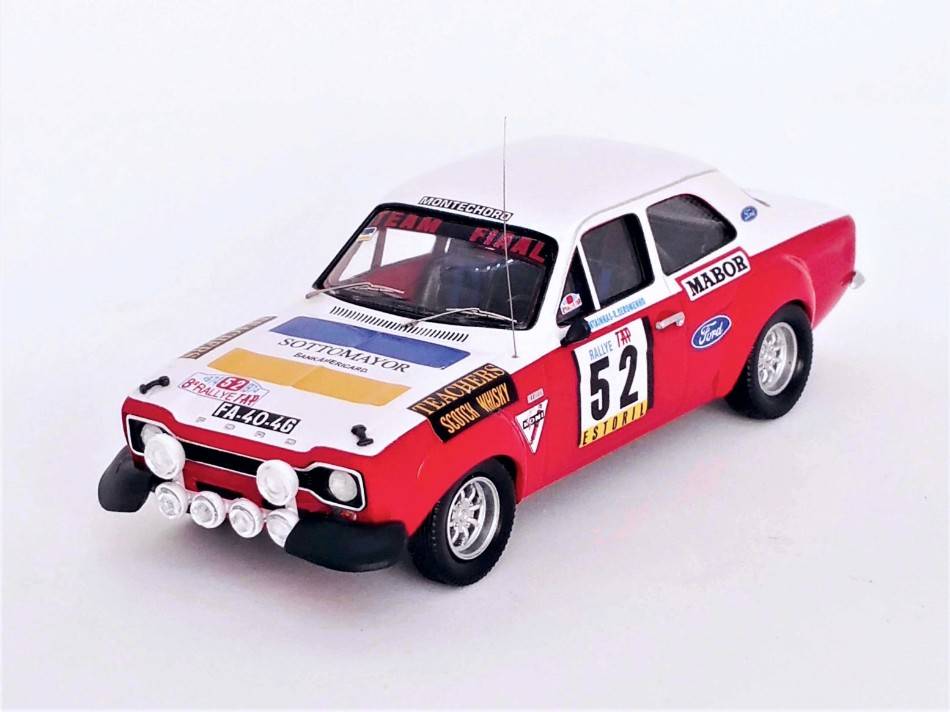 MODELLINO IN SCALA COMPATIBILE CON FORD ESCORT MK1 TAP RALLY 1974 FONTAINHAS/SEROMENHO 1:43 TROFEU TFRRAL118