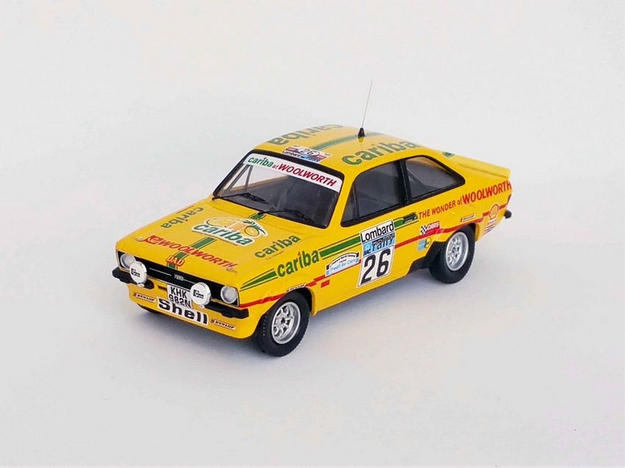 MODELLINO IN SCALA COMPATIBILE CON FORD ESCORT MK2 5th RAC RALLY 1977 DAWSON-MARRIOTT 1:43 TROFEU TFRRUK49