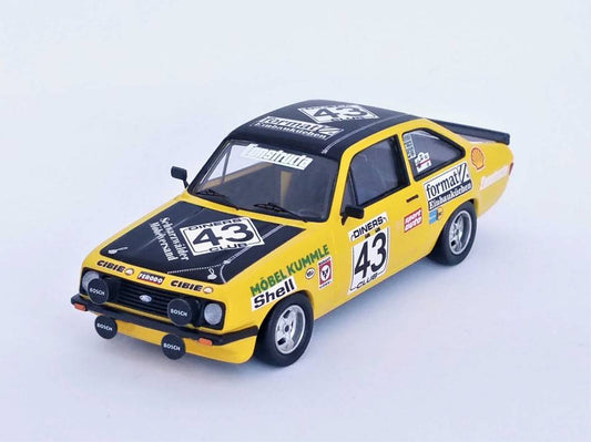 MODELLINO IN SCALA COMPATIBILE CON FORD ESCORT MK2 RS2000 1st 24H SPA 1980 KUMMLE/MAUER/KETTERER 1:43 TROFEU TFRRBE38