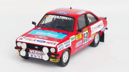 SCALE MODEL COMPATIBLE WITH FORD ESCORT MK2 RS2000 (2nd Gr.2) RALLY MONTE CARLO 1982 BARONI/BAUD 1:43 TROFEU TFRRFR65