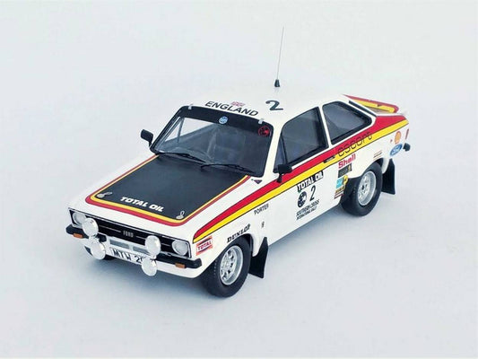 MODELLINO IN SCALA COMPATIBILE CON FORD ESCORT MK2 SOUTHERN CROSS RALLY 1976 CLARK/PORTER 1:43 TROFEU TFRRAU02