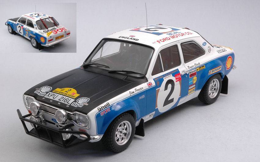 SCALE MODEL COMPATIBLE WITH FORD ESCORT MKI RS 1600 N.2 SAFARI RALLY 1973 CLARK/PORTER 1:18
 IXO MODEL 18RMC075A.20