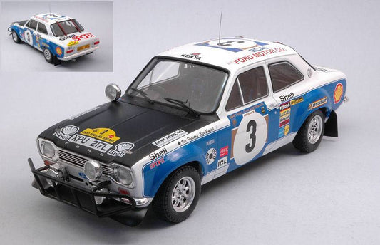 SCALE MODEL COMPATIBLE WITH FORD ESCORT MKI RS 1600 N.3 SAFARI RALLY 1973 PRESTON/SMITH 1:18 IXO MODEL 18RMC075B.20