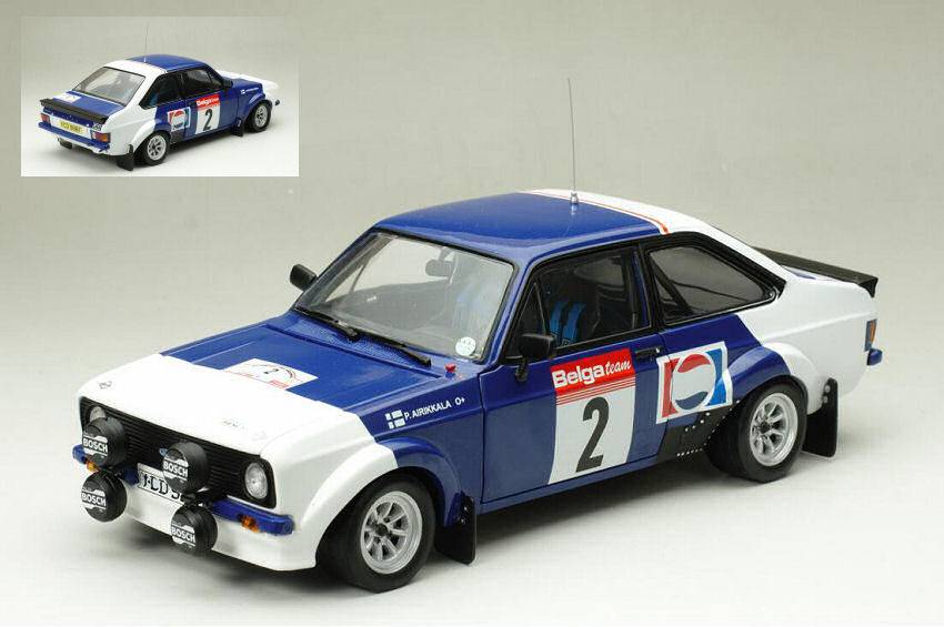 SCALE MODEL COMPATIBLE WITH FORD ESCORT MKII RS1800 N.2 CIRCUIT OF ARDENNES AIRIKKALA-PIRONEN 1:18 SUNSTAR SS4662