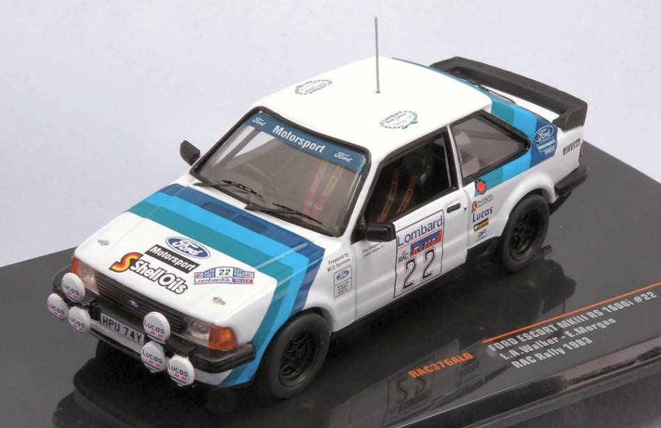 MODELLINO IN SCALA COMPATIBILE CON FORD ESCORT MKIII RS 1600i N.22 RAC RALLY 1983
AITKEN WALKER/MORGAN1:43 IXO MODEL RAC376A