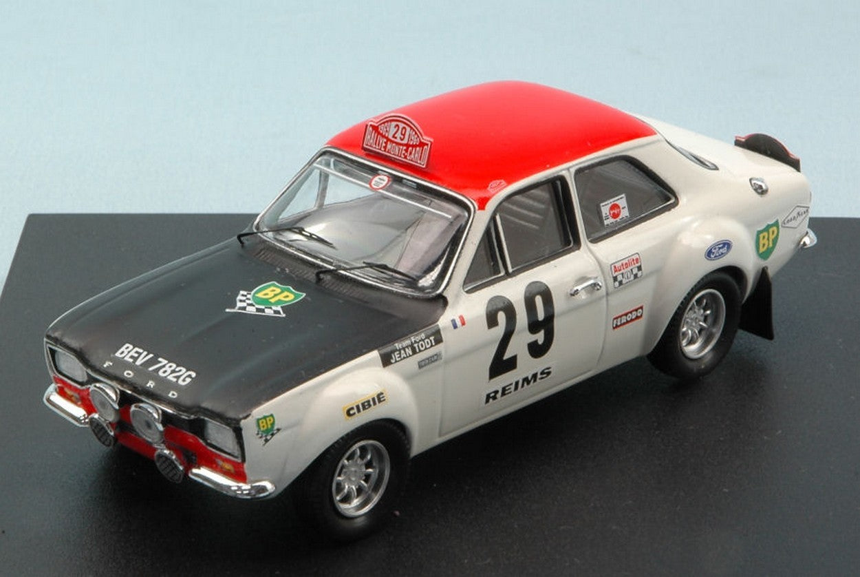 MODELLINO IN SCALA COMPATIBILE CON FORD ESCORT RS 1600 N.29 4th MONTE CARLO RALLY 1969 J.F.PIOT-J.TODT 1:43 TROFEU TF0516