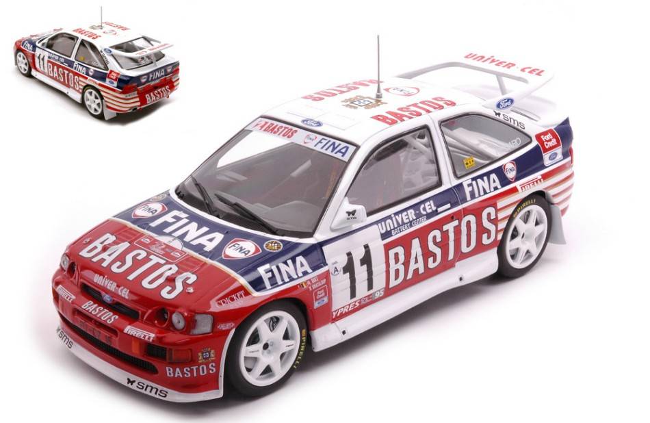 MODELLINO IN SCALA COMPATIBILE CON FORD ESCORT RS COSWORTH N.11 24H YPRES 1995
DUEZ/GRATALOUP 1:24
 IXO MODEL 24RAL017B