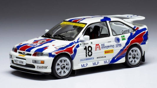 SCALE MODEL COMPATIBLE WITH FORD ESCORT RS COSWORTH N.18 RALLY BOHEMIA 1996 BLAHNA/PELC 1:43 IXO MODEL RAC415A