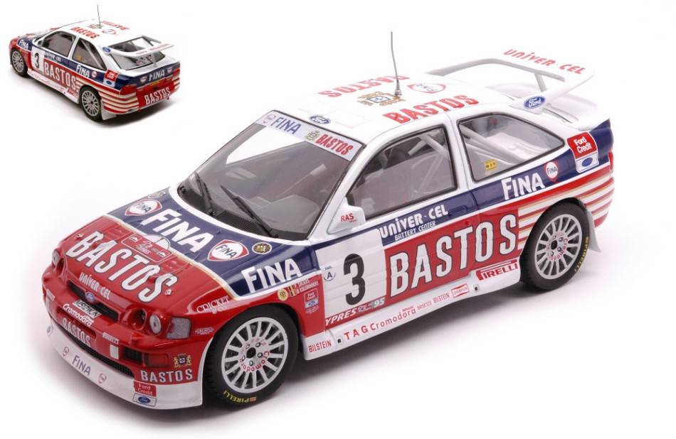 SCALE MODEL COMPATIBLE WITH FORD ESCORT RS COSWORTH N.3 24H YPRES 1995
 SNIJERS/COLBUNDERS 1:24
 IXO MODEL 24RAL017A