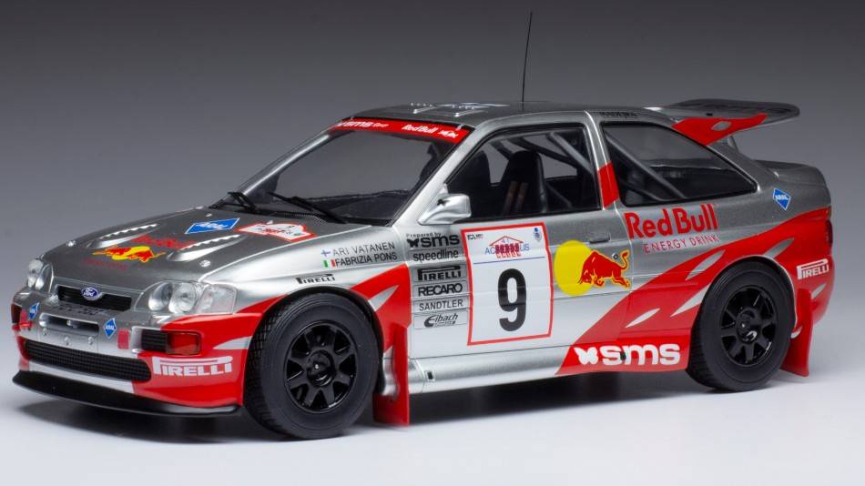 SCALE MODEL COMPATIBLE WITH FORD ESCORT RS COSWORTH N.9 ACROPOLIS RALLY 1994 VATANEN/PONS 1:18
 IXO MODEL 18RMC108