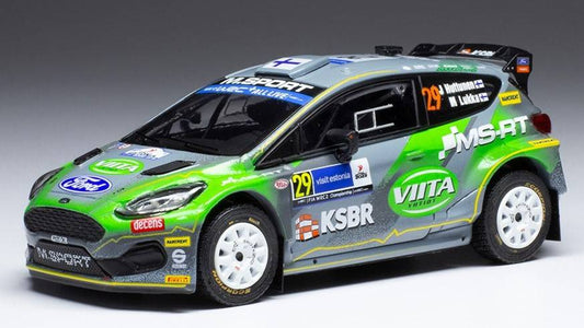 SCALE MODEL COMPATIBLE WITH FORD FIESTA R5 RALLY2 N.29 RALLY EASTLAND 2022 HUTTUNEN/LUKKA 1:43 IXO MODEL RAM864