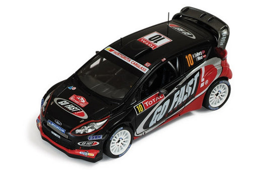 MODELE REDUIT COMPATIBLE AVEC FORD FIESTA RS WRC N.10 13ème MONTE CARLO 2012 SOLBERG-MINOR 1:43 IXO MODEL RAM495