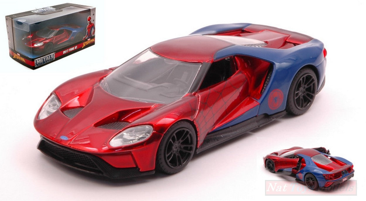 SCALE MODEL COMPATIBLE WITH FORD GT 2017 SPIDERMAN 1:32 JADA TOYS JADA30291