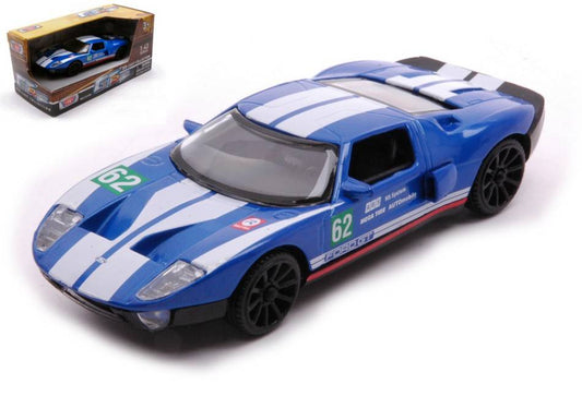 MODELLINO IN SCALA COMPATIBILE CON FORD GT RACING BLUE 1:43 MOTORMAX MTM79416