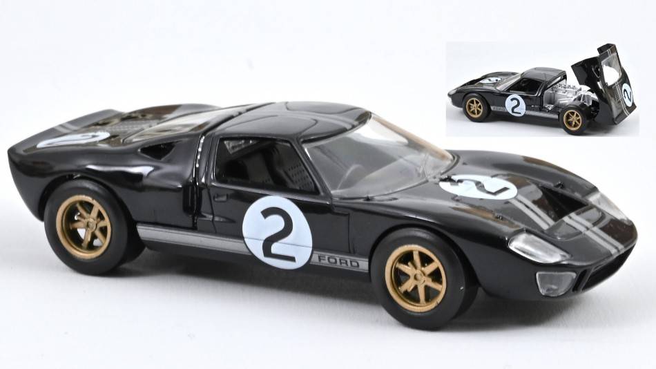 MODELLINO IN SCALA COMPATIBILE CON FORD GT40 1966 N.2 JET-CAR 1:43 NOREV NV270574