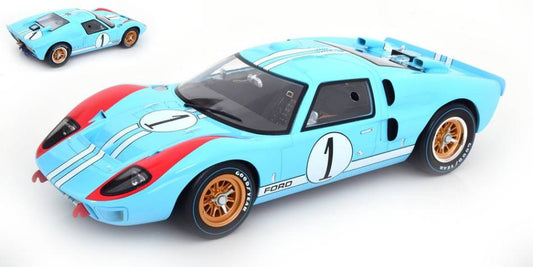 MODELLINO IN SCALA COMPATIBILE CON FORD GT40 MK II N.1 24 H LE MANS 1966 MILES-HULME 1:12 CMR CLASSIC MODEL REPLICARS CMR12035