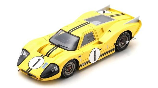 MODELE REDUIT COMPATIBLE AVEC FORD GT40 MK IV N.1 LE MANS TEST DAY AVRIL 1967 BRUCE MC LAREN 1:43 SPARK MODEL S4545