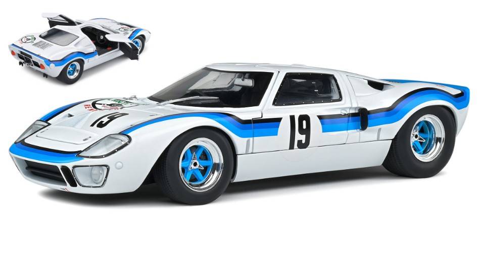 MODELLINO IN SCALA COMPATIBILE CON FORD GT40 MK.1 N.19 ANGOLA CHAMPIONSHIP 1973 E.MARTA 1:18 SOLIDO SL1803006