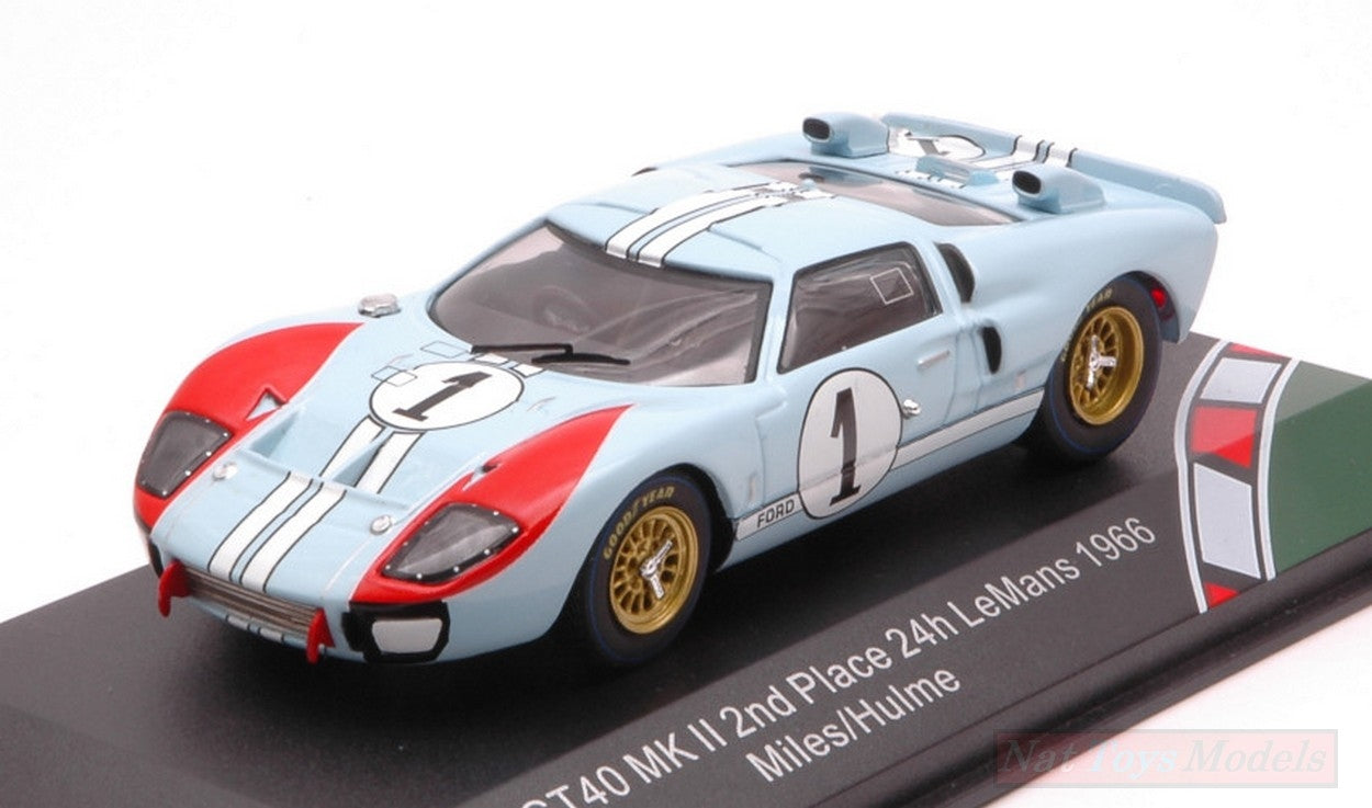 SCALE MODEL COMPATIBLE WITH FORD GT40 MKII N.1 2nd LM 1966 MILES-HULME 1:43 CMR CLASSIC MODEL REPLICARS CMR43055