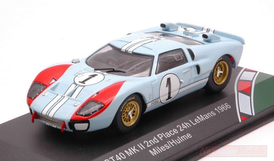 MODELLINO IN SCALA COMPATIBILE CON FORD GT40 MKII N.1 2nd LM 1966 MILES-HULME 1:43 CMR CLASSIC MODEL REPLICARS CMR43055