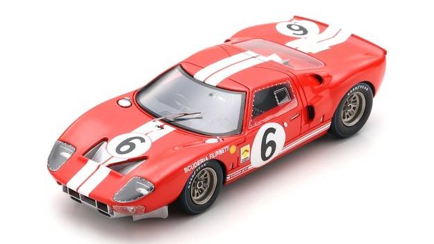 SCALE MODEL COMPATIBLE WITH FORD GT40 N.6 LM 1965 H.MULLER-R.BUCKNUM 1:43 SPARK MODEL S4535