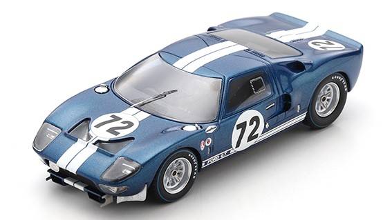 MODELLINO IN SCALA COMPATIBILE CON FORD GT40 N.72 3rd 2000 Km DAYTONA 1965 B.BONDURANT-R.GINTHER 1:43 SPARK MODEL US249