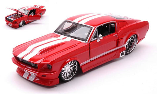 MODELLINO IN SCALA COMPATIBILE CON FORD MUSTANG GT 1967 RED 1:24 MAISTO MI31094R