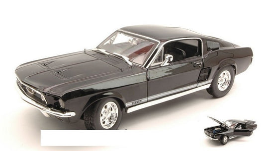 SCALE MODEL COMPATIBLE WITH FORD MUSTANG GTA FASTBACK 1967 BLACK 1:18 MAISTO MI31166BK