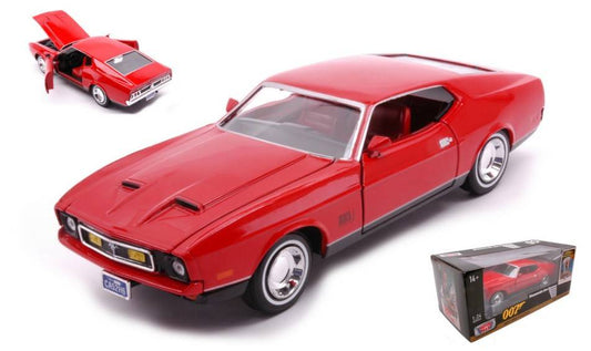 MODELLINO IN SCALA COMPATIBILE CON FORD MUSTANG MACH 1 COUPE 1971 007 JAMES BOND DIAMONDS ARE FOREVER 1:24 MOTORMAX MTM79851