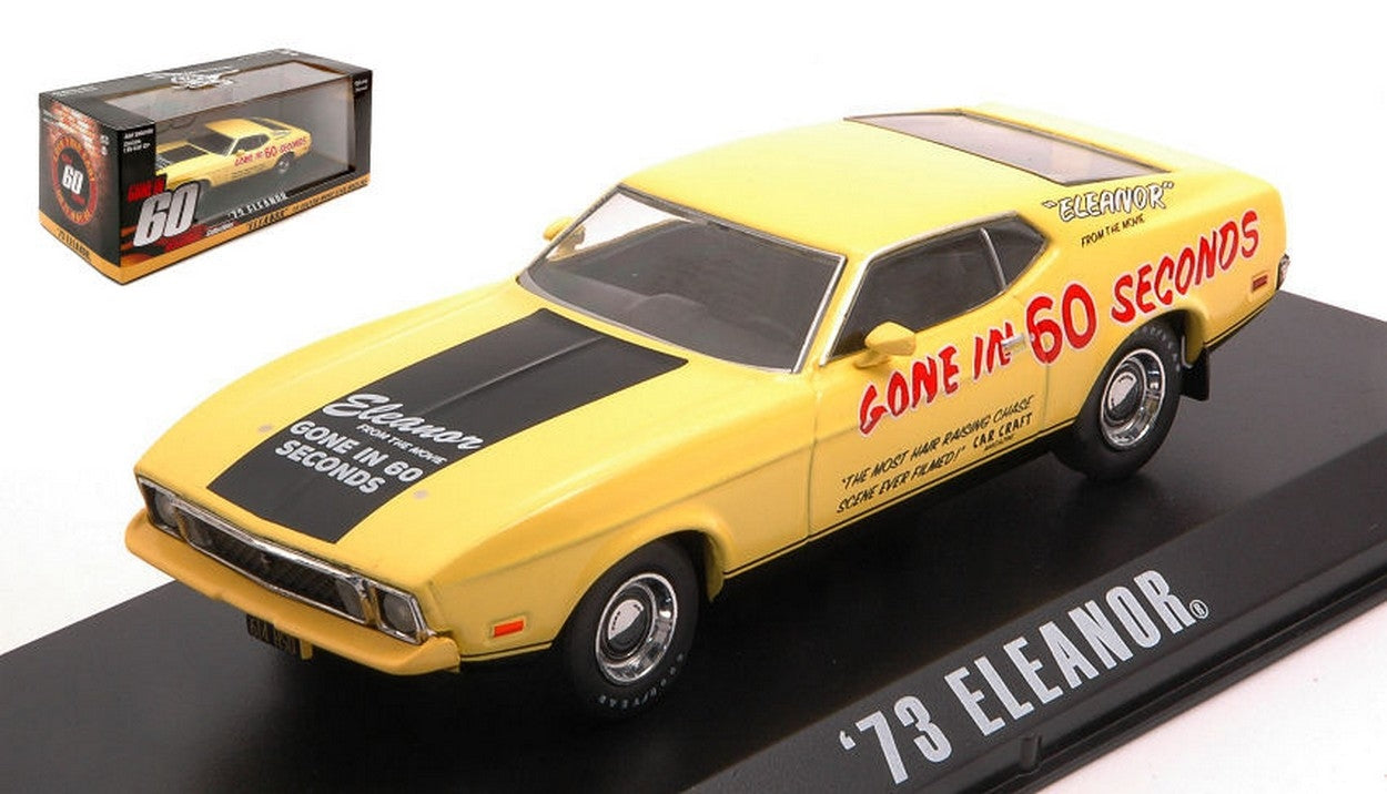 SCALE MODEL COMPATIBLE WITH FORD MUSTANG MACH 1 ELEANOR "GONE IN SIXTY SECONDS 1974 1:43 GREENLIGHT GREEN86571