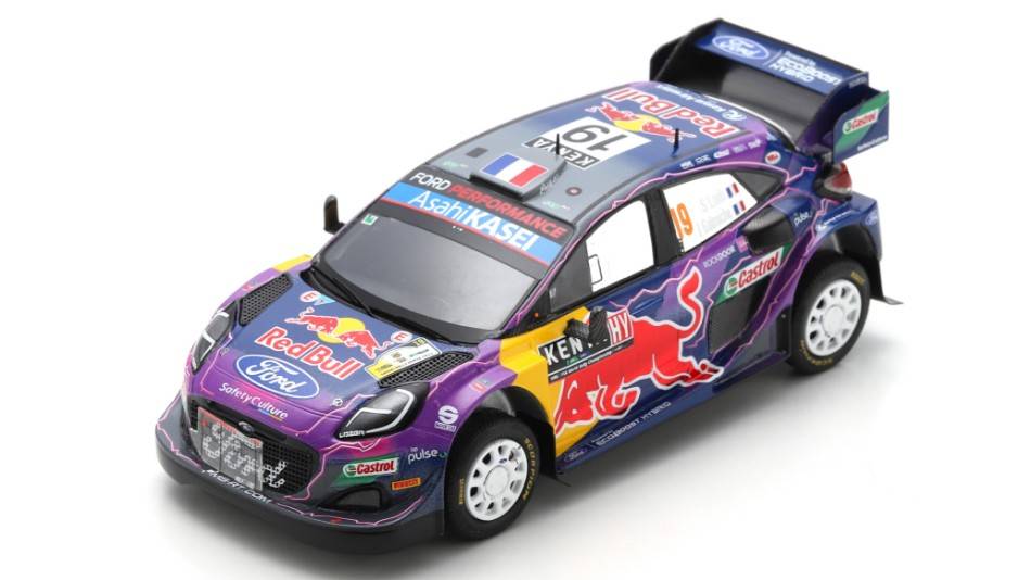 SCALE MODEL COMPATIBLE WITH FORD PUMA N.19 RALLY SAFARI KENYA 2022 S.LOEB-I-GALMICHE 1:43 SPARK MODEL S6706