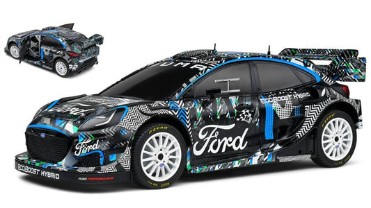 SCALE MODEL COMPATIBLE WITH FORD PUMA RALLY1 N.0 GOODWOOD FESTIVAL OF SPEED 2021 BLACK 1:18 SOLID SL1809501