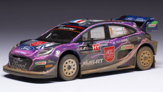 SCALE MODEL COMPATIBLE WITH FORD PUMA WRC N.7 RALLY ACROPOLIS 2022 LOUBET/LANDAIS 1:43 IXO MODEL RAM870