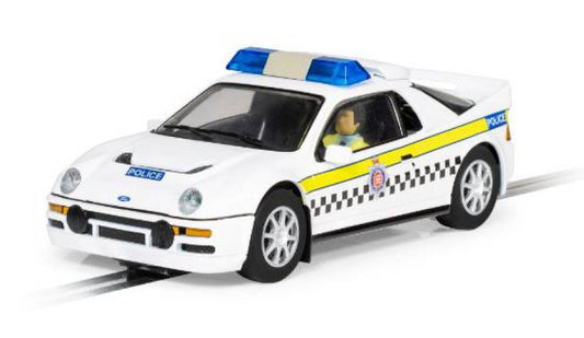 MODELLINO IN SCALA COMPATIBILE CON FORD RS 200 POLICE EDITION SLOT 1:32 SCALEXTRIC C4341