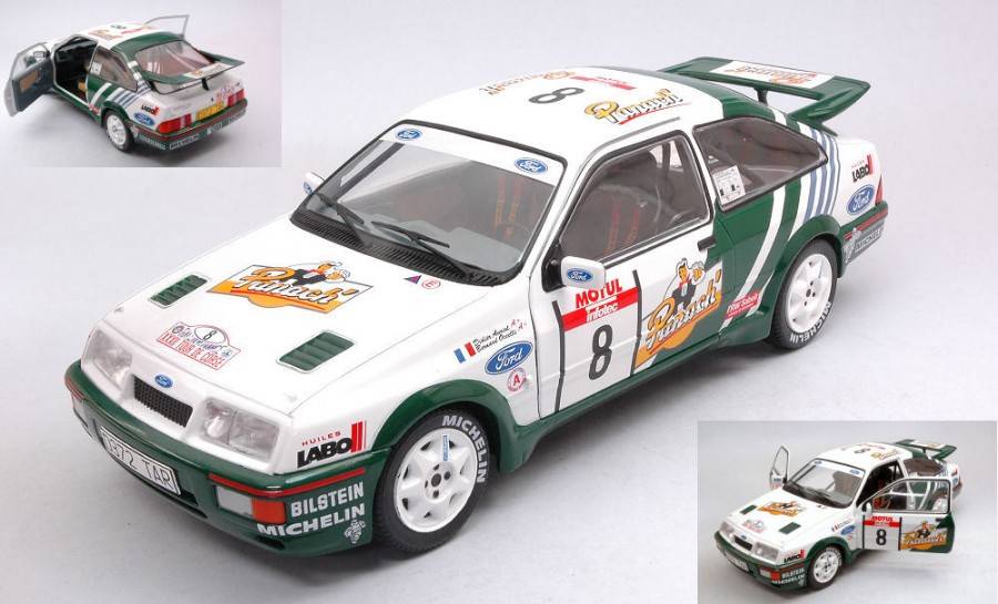 SCALE MODEL COMPATIBLE WITH FORD SIERRA COSWORTH N.8 TOUR DE CORSE 1988 D.AURIOL-B.OCCELLI 1:18 SOLID SL1806102