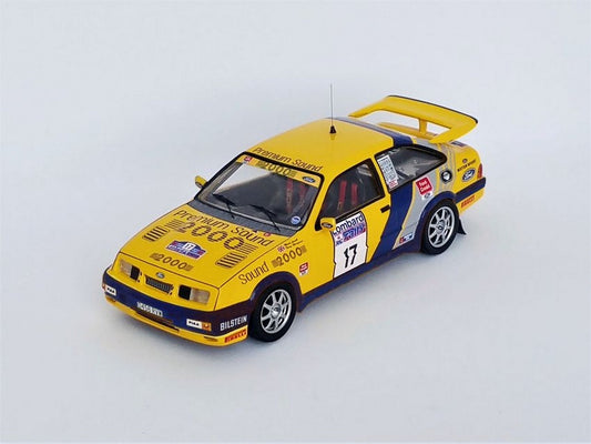 MODELLINO IN SCALA COMPATIBILE CON FORD SIERRA RS COSWORTH N.17 17th RAC RALLY 1988 LOVELL-HARRYMAN 1:43 TROFEU TFRRUK48