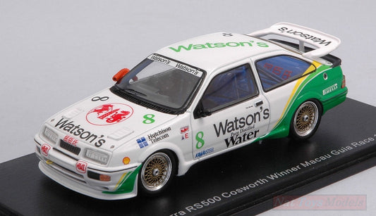 SCALE MODEL COMPATIBLE WITH FORD SIERRA RS RS500 COSWORTH N.8 WINNER MACAU G.RACE 1989 T.HARVEY 1:43 SPARK MODEL S43MC89