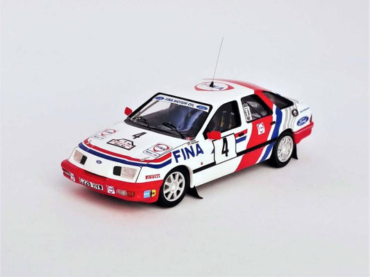 MODELLINO IN SCALA COMPATIBILE CON FORD SIERRA XR 4x4 4th BOUCLES DE SPA 1988 LOVELL/HARRYMAN 1:43 TROFEU TFRRBE36