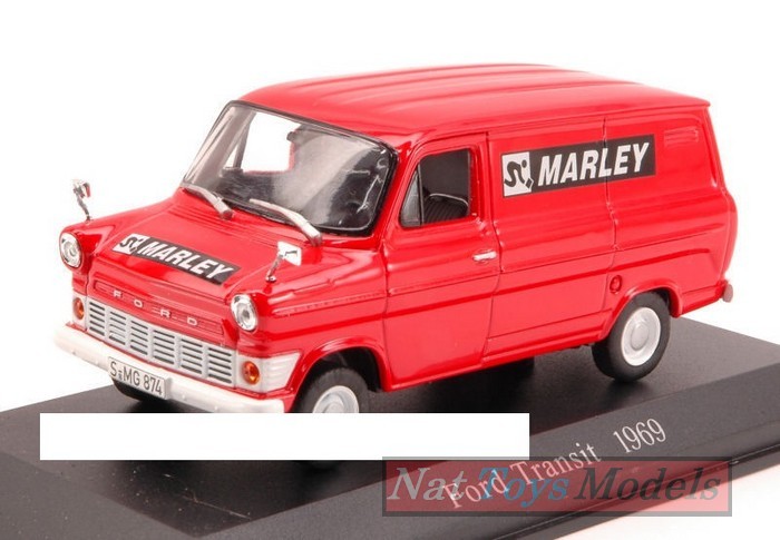 SCALE MODEL COMPATIBLE WITH FORD TRANSIT VAN 1969 MARLEY" 1:43 NOREV NV270520"