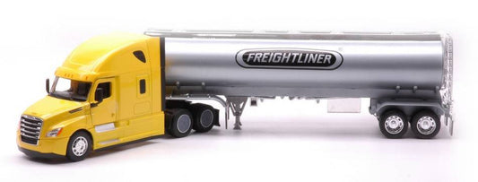 MODELE REDUIT COMPATIBLE AVEC PÉTROLIER JAUNE FREIGHTLINER CASCADIA 1:32 WELLY WE32697W