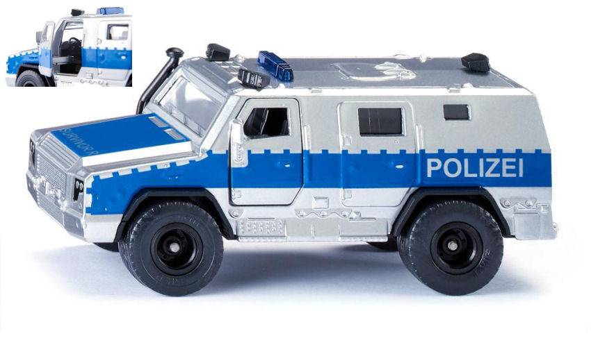 MODELE REDUIT COMPATIBLE AVEC FOURgon DE POLICE BLINDÉ 1:50 SIKU SK2304