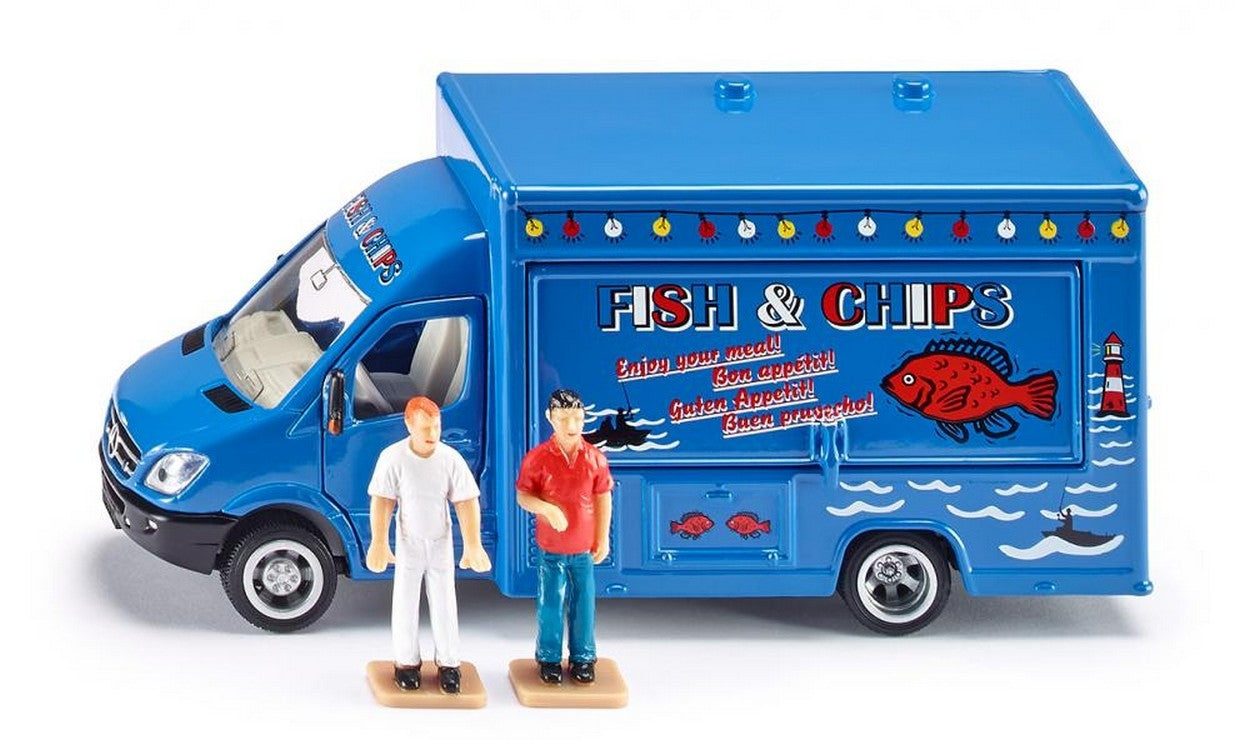 scale model COMPATIBLE WITH VITO FISH &amp; CHIPS VAN 1:50 SIKU SK1933