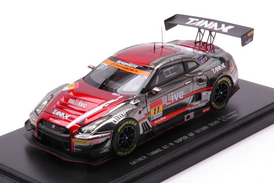 MODELLINO IN SCALA COMPATIBILE CON GAINER TANAX GT-R N.11 SUPER GT300 2020 K.IRANAKA-H.YASHUDA 1:43 EBBRO EB45775